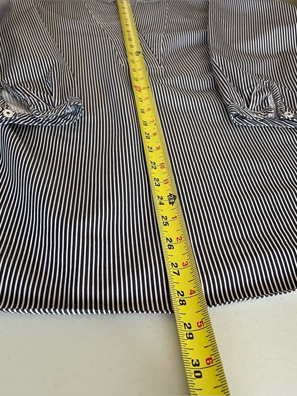 Talbots 100% Cotton 3/4 Sleeve Striped Lagenlook Tunic Top Size 2Xp / XXLP - Picture 8 of 13